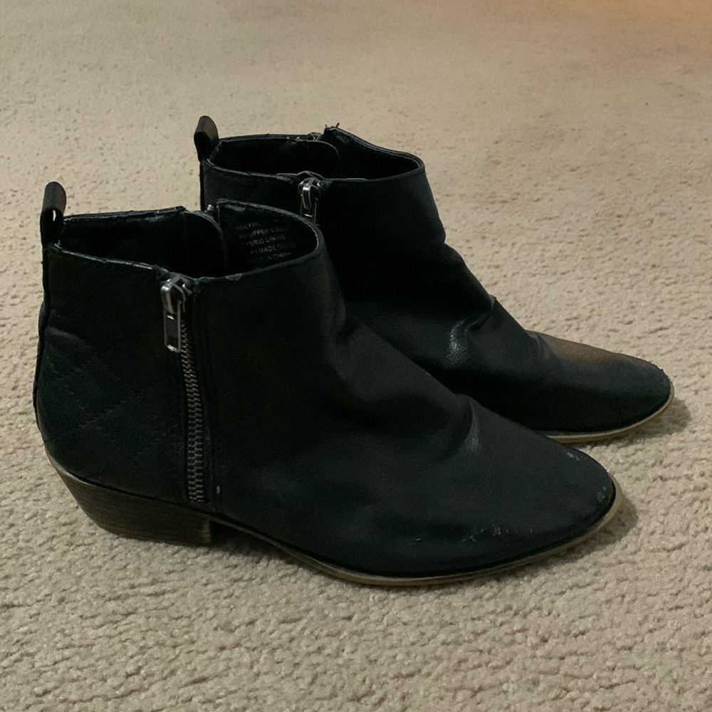 Madden Girl Black Ankle Booties